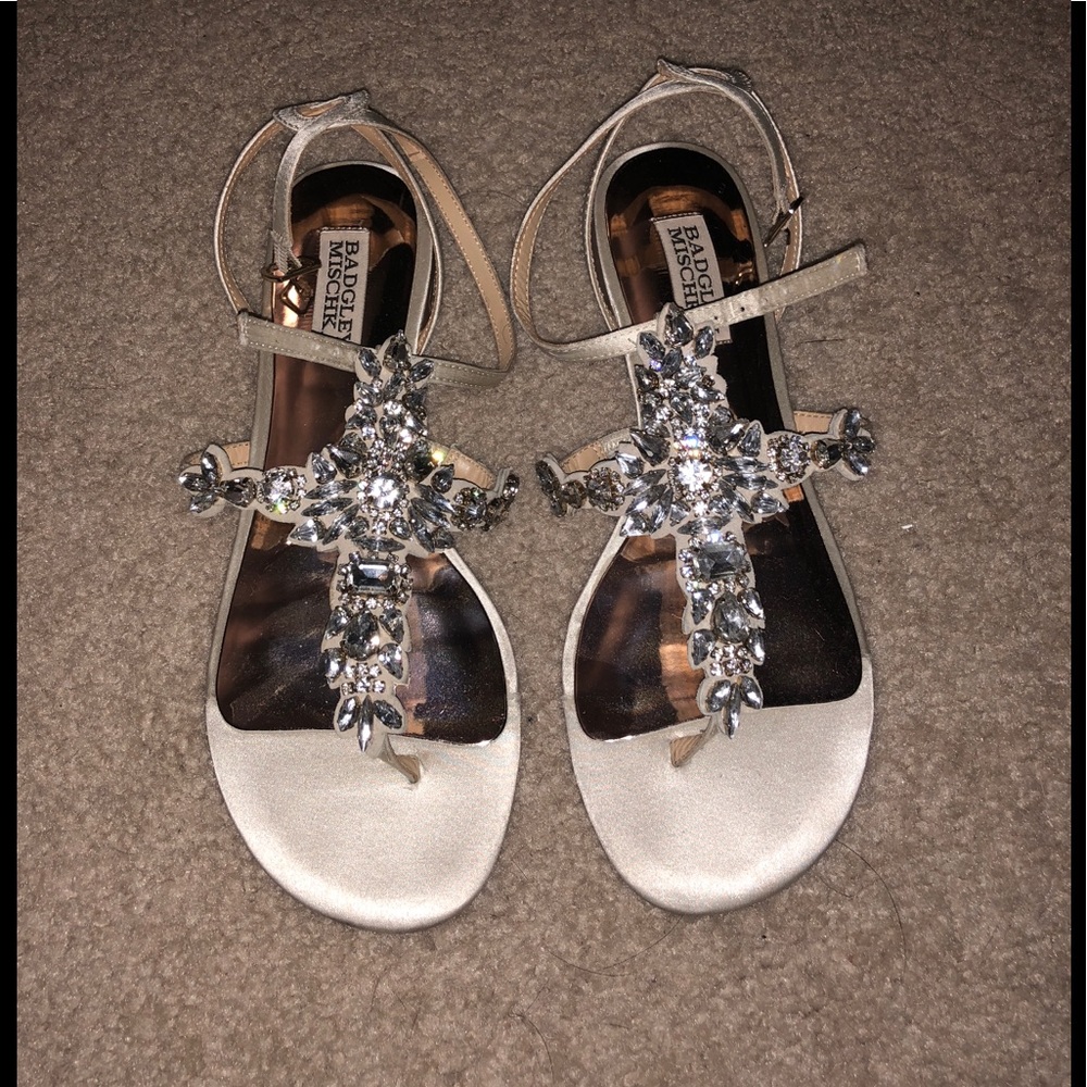 Badgley Mischka HAMPDEN EMBELLISHED EVENING SANDAL